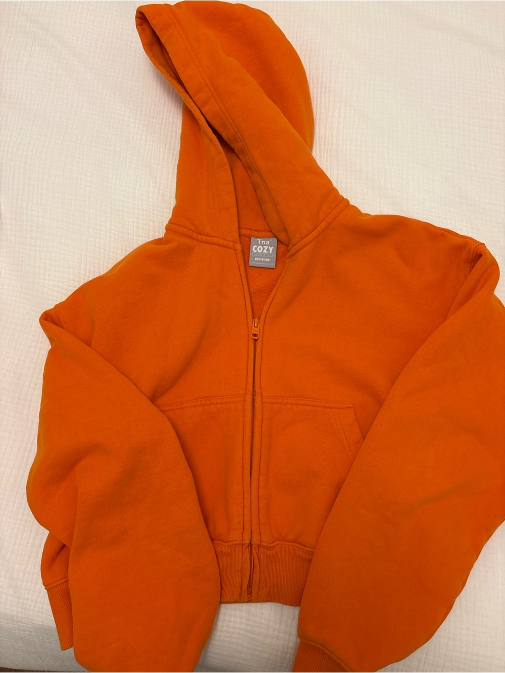 TNA Orange Zip-Up Hoodie